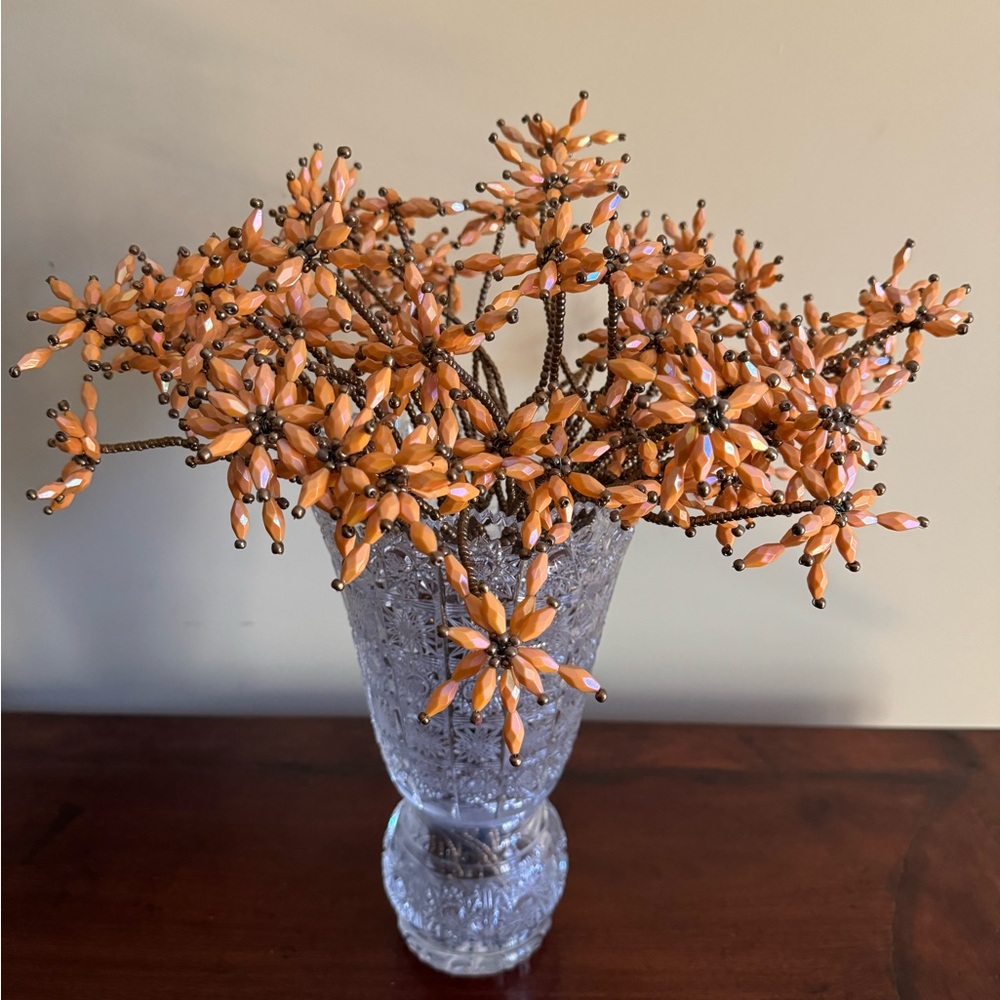 Artificial Handmade Beaded flower stems